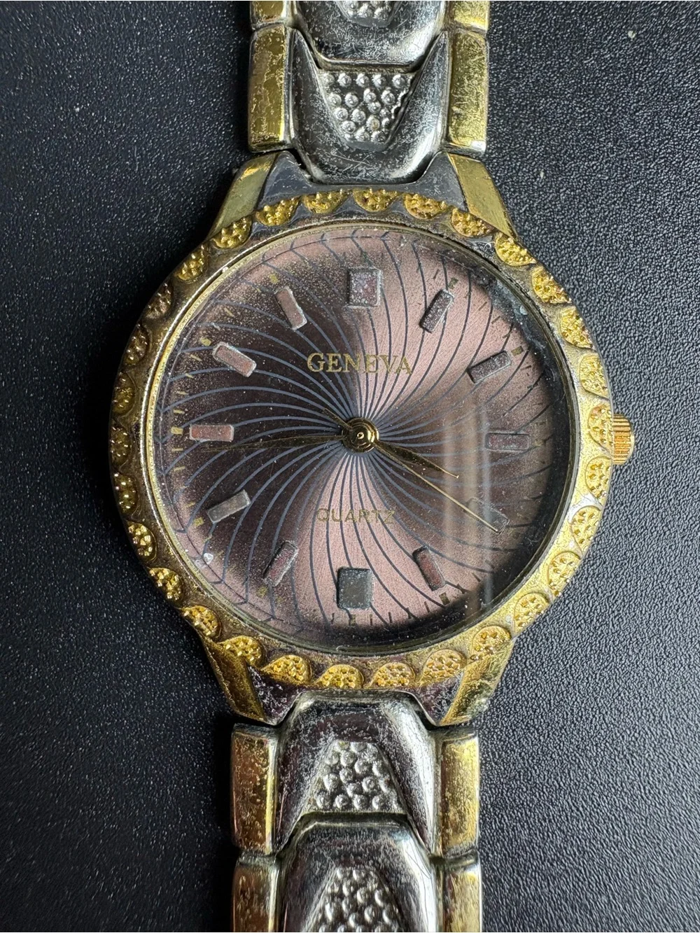 Geneva Two-Tone Women’s Watch‎ - Pink Dial